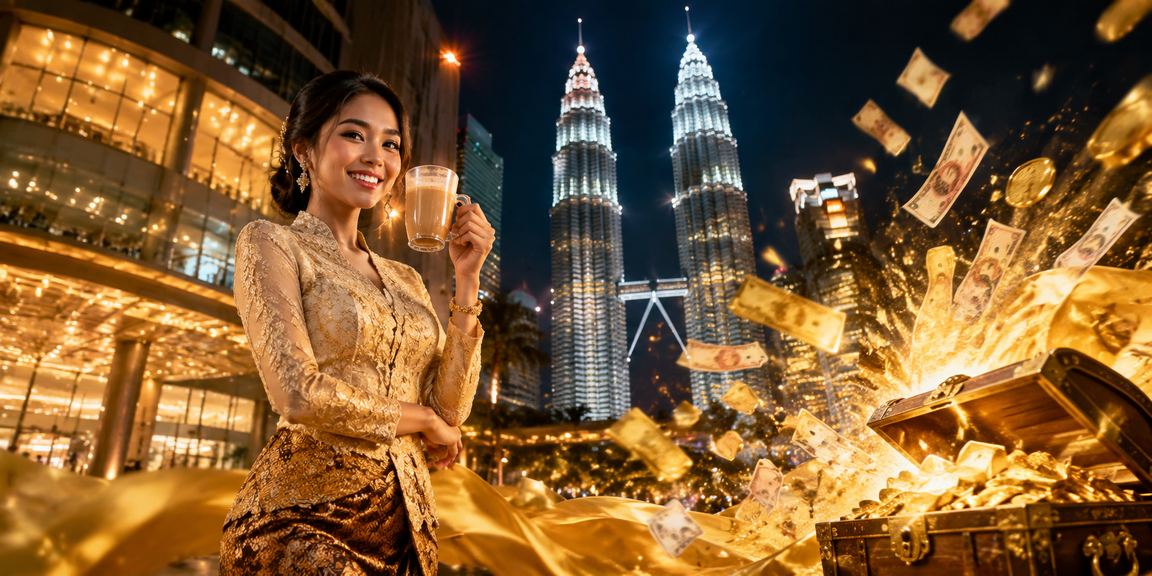 Pengguna Malaysia di Kuala Lumpur menikmati cashback bonus selepas log masuk ke platform hiburan 3200